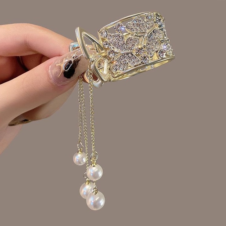 Kẹp Tóc Đuôi Ngựa Đính Đá Thời Trang Mùa Hè Phong Cách Mới 2023