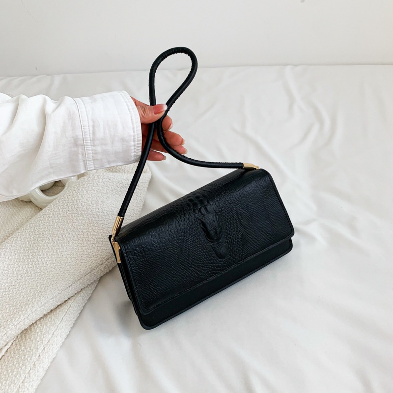 Túi Xách Họa Tiết Da Cá Sấu Đơn Giản Phong Cách Retro Thời Trang 2023 Cho Nữ