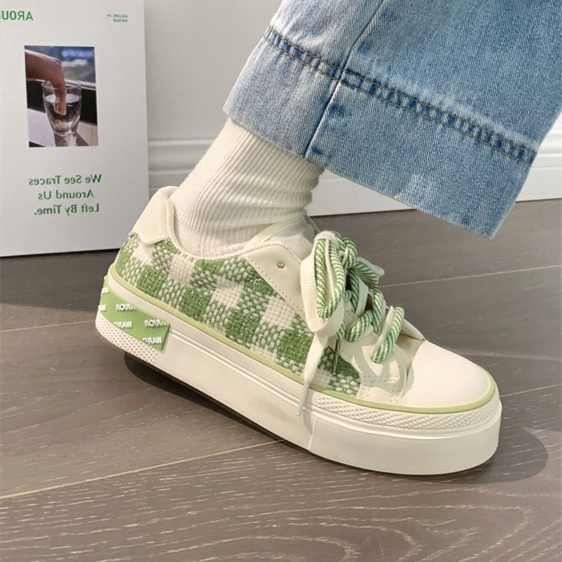 Giày Thể Thao Vải Canvas Đế Dày Thời Trang Mùa Hè Dễ Phối Đồ