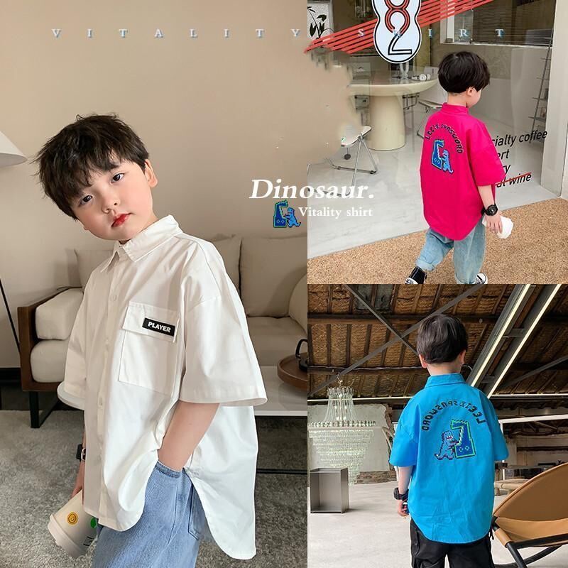 Hàng Mới Về Áo Sơ Mi Tay Ngắn Phong Cách Thời Trang Mới 2023 Dành Cho Bé Trai