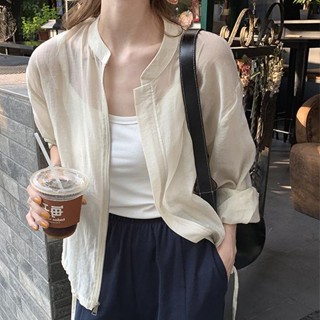 Áo Khoác Mỏng Nhẹ Trong Suốt Thoáng Khí Thời Trang Xuân Hè 2023 Dành Cho Nữ