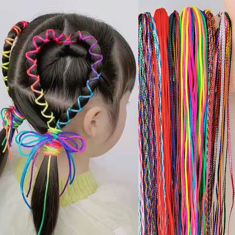Dây Bện Tóc Nhiều Màu Sắc Phong Cách Tây Tạng Dành Cho Người Lớn