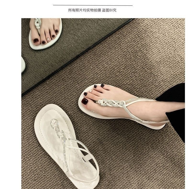 Hàng Mới Về ~ Dép Xỏ Ngón Đế Bằng Phong Cách La Mã Thời Trang Bán Chạy