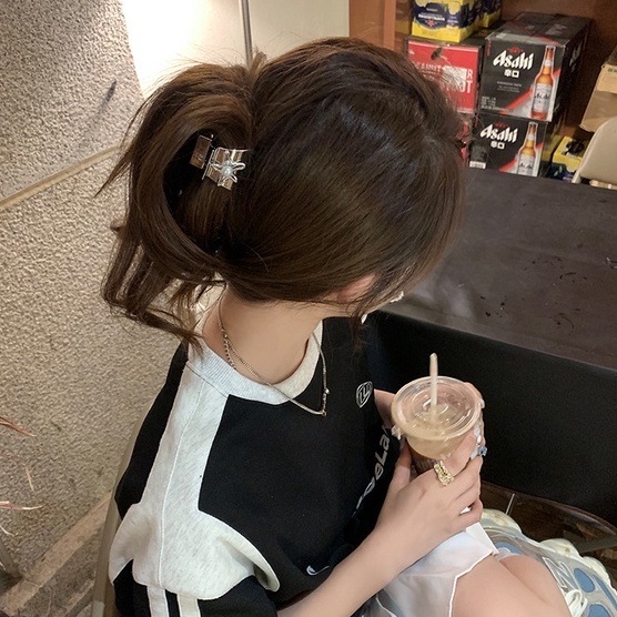 Kẹp Tóc Hình Ngôi Sao Bằng Kim Loại Cao Cấp Phong Cách Hàn Quốc