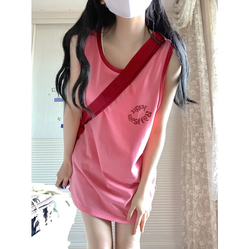 Áo Thun Không Tay Dáng Rộng Thời Trang Mùa Hè Dành Cho Nữ