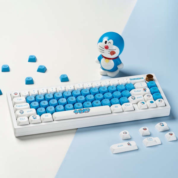 Bộ Phím Rời In Hình Doraemon Dễ Thương Cho Bàn Phím Cơ