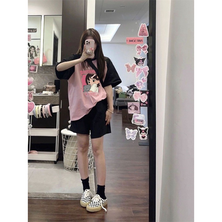 Áo Thun Tay Ngắn Dáng Rộng Thời Trang Mùa Hè Mới Cho Nữ