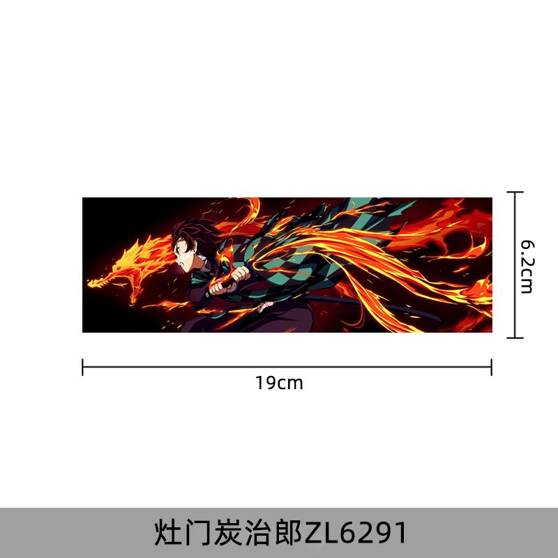 Miếng Dán Trang Trí Xe Hơi Chống Thấm Nước Hình demon slayer jdm tanjirou zenitsu