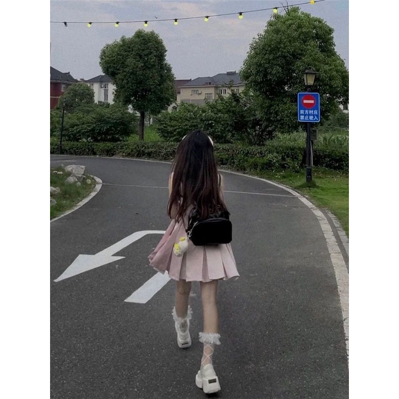 Đầm Búp Bê Ngắn Sát Nách Dáng Rộng Mềm Mại Phong Cách Pháp Thời Trang Mùa Hè Cho Nữ