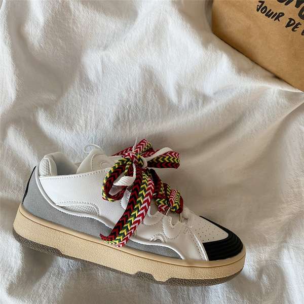 Xi Shu Chính Hãng Niche Giày Thể Thao Đế Dày Phong Cách Retro Đơn Giản Dễ Phối Đồ Dành Cho Nữ