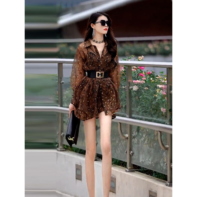 Hàng Có Sẵn Đầm Dáng Rộng Tay Dài Sang Trọng Mùa Hè 2023