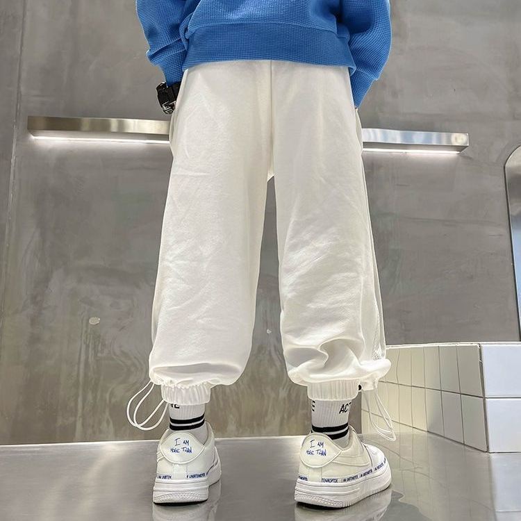 Quần Dài Thể Thao In Chữ Phong Cách Phương Tây Thời Trang Xuân Hè 2023 Mới Cho Bé Trai