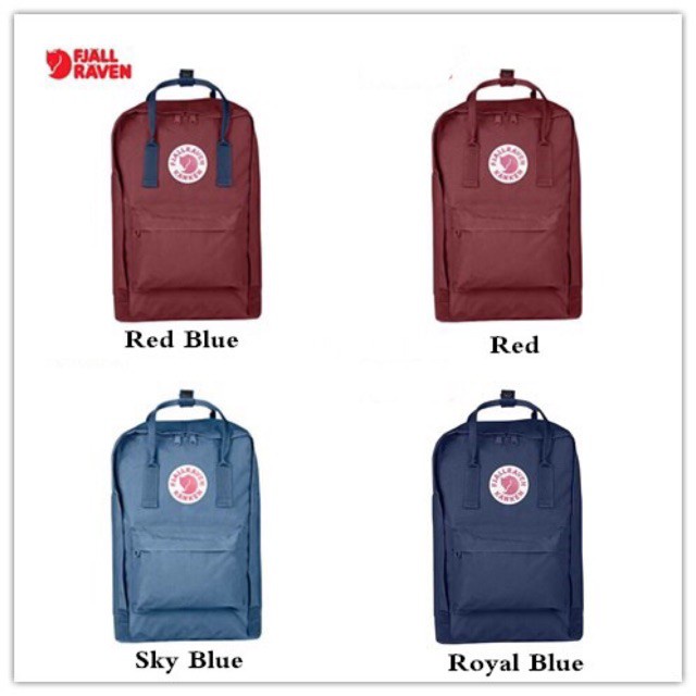 9 màu 🎉PROMO🎉🍒💯 máy tính xách tay đích thực 15 "17" kanken fjallraven kanken classic backpack