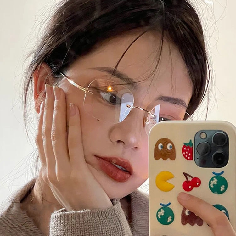 Mắt Kính Không Gọng Siêu Nhẹ Phiên Bản Hàn Quốc Cho Nữ