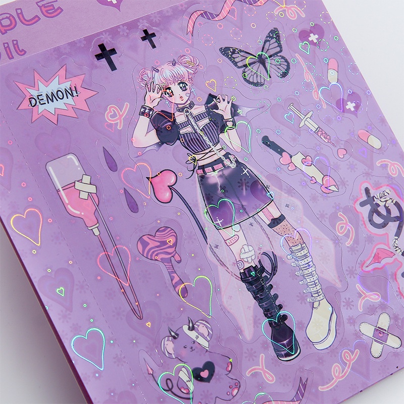 1 Tờ Nhãn Dán Trang Trí Hình Nhóm Nhạc Nữ Hàn Quốc Ngọt Ngào Xinh Xắn DIY