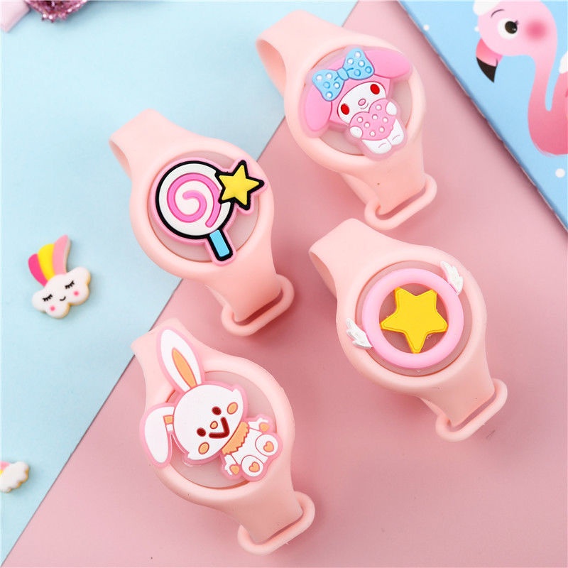 Vòng Đeo Tay Chống Muỗi Họa Tiết Hoạt Hình Lấp Lánh Dành Cho Mẹ Bầu Và Trẻ Em