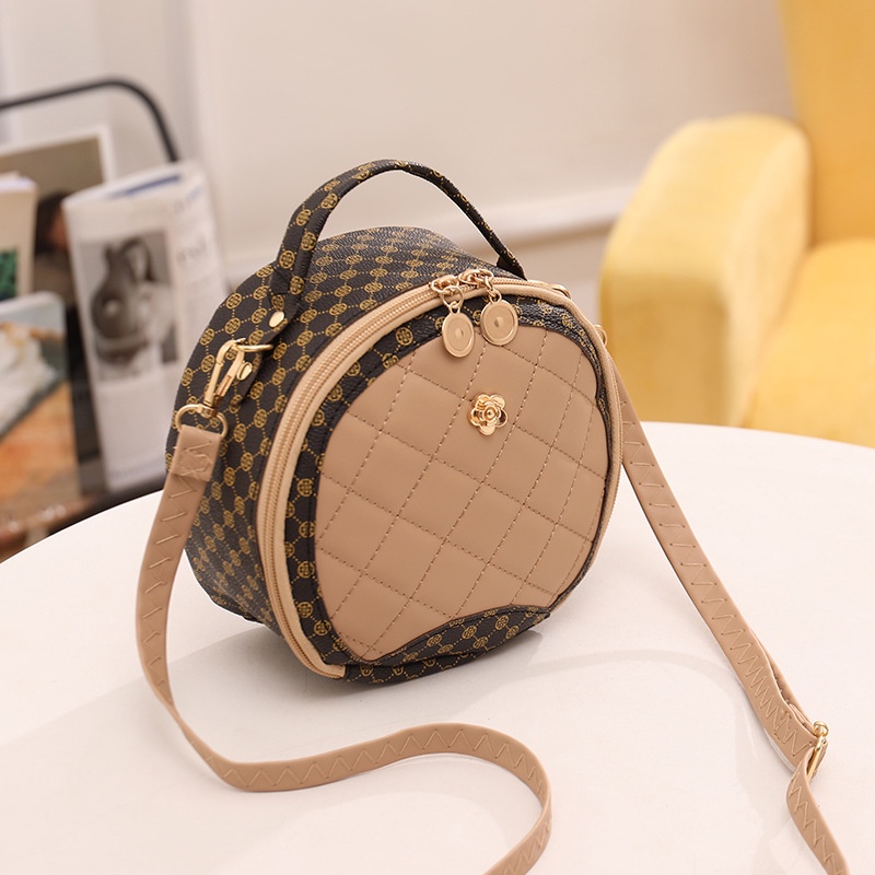 💥có hàng sẵn💥Túi Đeo Chéo Hình Tròn Nhỏ Thêu Họa Tiết Thời Trang 2023 Cho Nữ