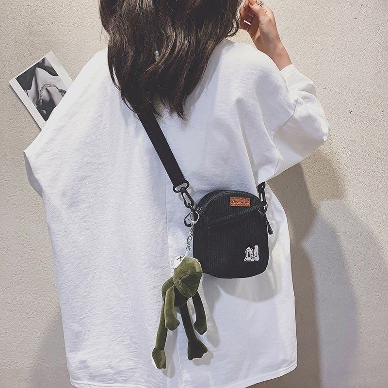Hàng Bán Chạy! Hàng Mới Về Túi Đeo Vai Harajuku Nhật Bản Dễ Phối Đồ 23 Món Bằng Vải Canvas Mềm Mại Phong Cách Hàn Quốc Dễ Thương Cho Nữ