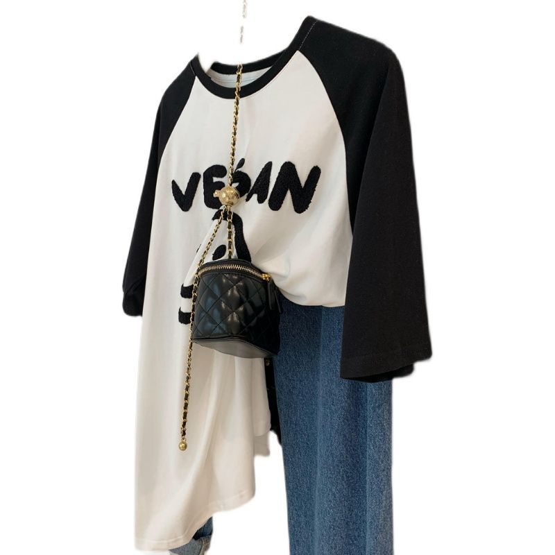 Áo Thun Tay Ngắn Chất Cotton Màu Trơn Cỡ Lớn 300KG / 240KG Phong Cách Châu Âu Thời Trang Mùa Hè Cho Nữ