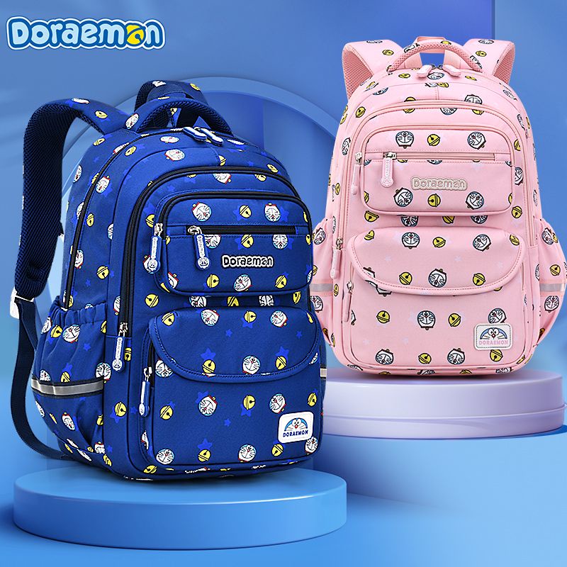 Balo Đi Học Siêu Nhẹ In Hình Doraemon Bảo Vệ Cho Bé Trai Gái Lớp 136