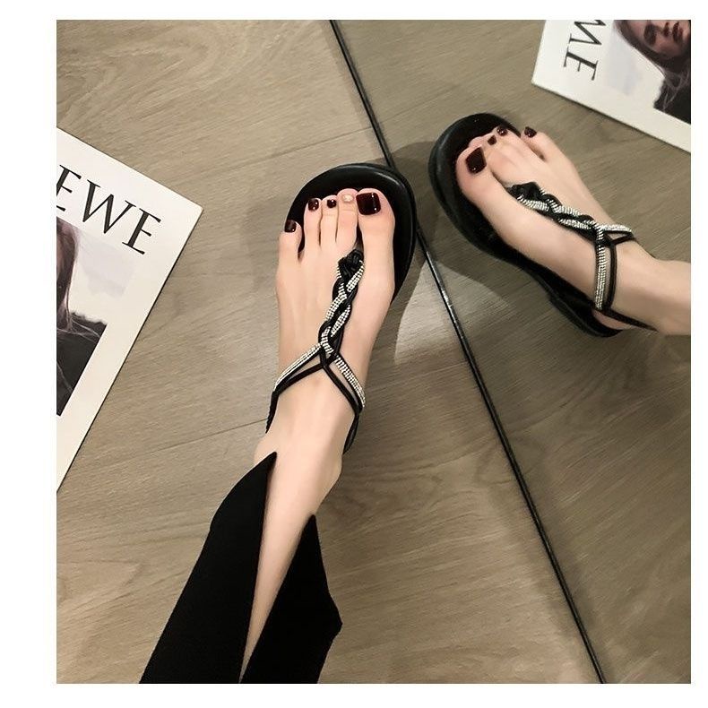 Hàng Mới Về ~ Dép Xỏ Ngón Đế Bằng Phong Cách La Mã Thời Trang Bán Chạy