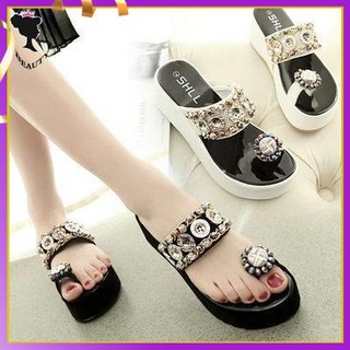 Dép Sandal Đế Xuồng Dày Chống Trượt Thời Trang Mùa Hè