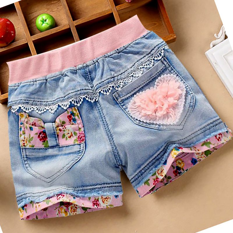 ~ Quần Short Phong Cách Mới 2023 Hợp Thời Trang Dễ Phối Đồ Dành Cho Bé Gái