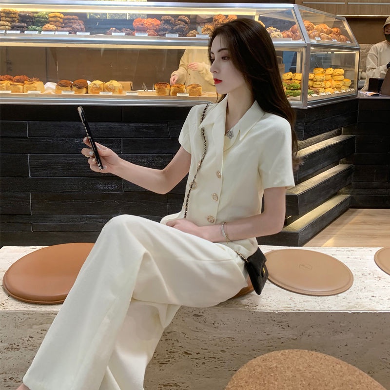 Hàng Mới Về Set Đồ Hai Mảnh Áo Khoác Nhẹ Phong Cách Mới Đơn Giản Chất Lượng Cao Cho Nữ