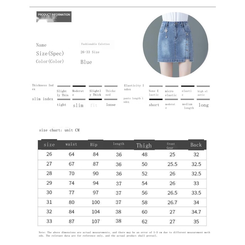 Quần Short Denim Mỏng Dáng Chữ A Lưng Cao Thời Trang Mùa Hè Hàng Mới 2023 Dành Cho Bạn Nữ