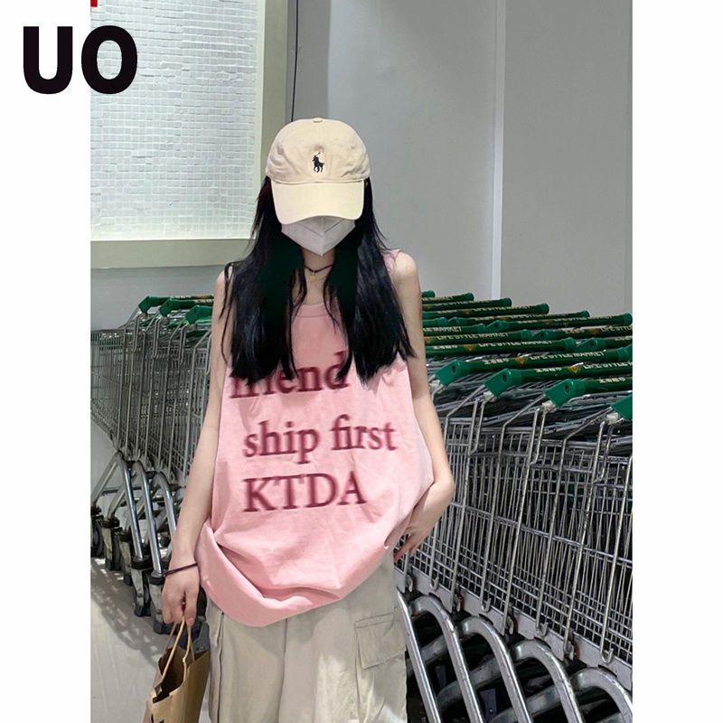 Áo Thun Thể Thao Không Tay 100% Cotton Dáng Rộng Thời Trang Mùa Hè Dành Cho Nữ