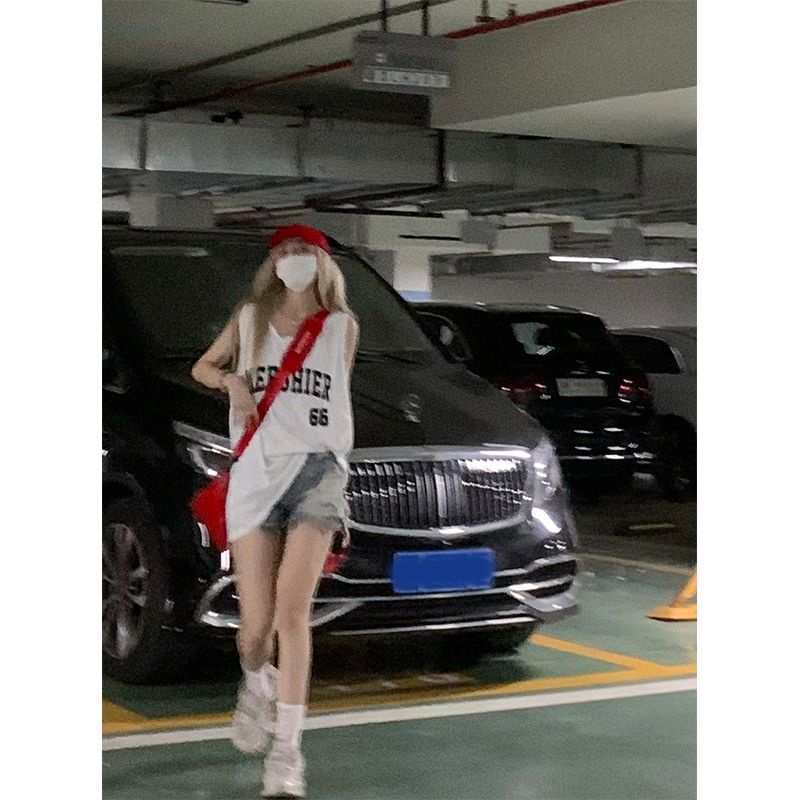 Áo Thun Thể Thao Sát Nách Dáng Rộng Cỡ Lớn Thời Trang Mùa Hè Cho Nữ