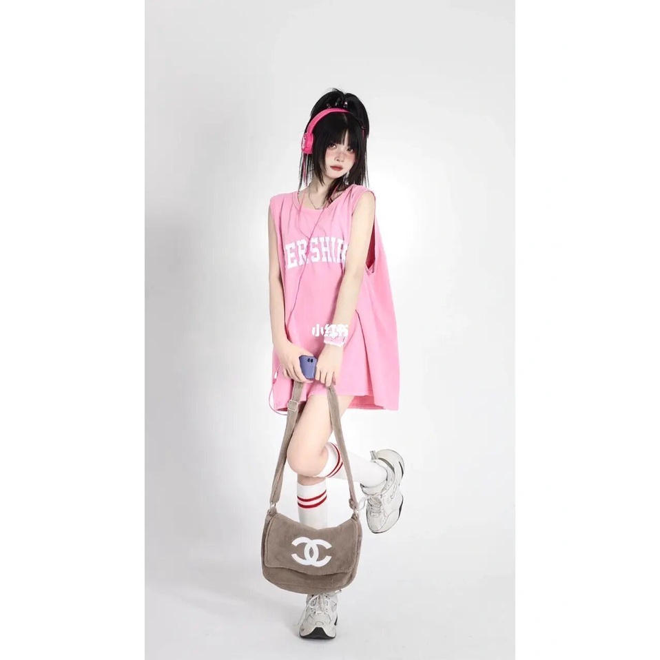 Áo Thun Thể Thao 100% Cotton Sát Nách Dáng Rộng Phong Cách Hip Hop Cá Tính