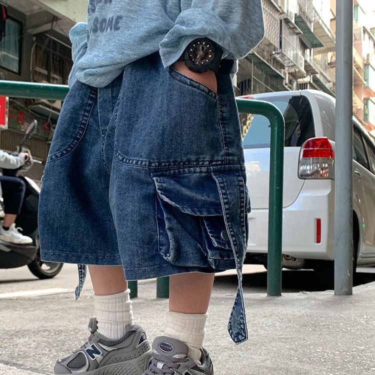 Quần Short Jean Mỏng Phong Cách Mới 2023 Cho Bé Trai