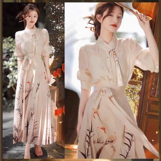Bộ hán phục cách tân phong cách trung hoa cổ điển 7.8 cho nữ