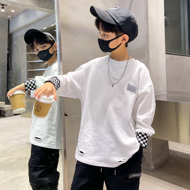 Áo Thun Dài Tay Phong Cách Mới 2024 Cho Bé Trai