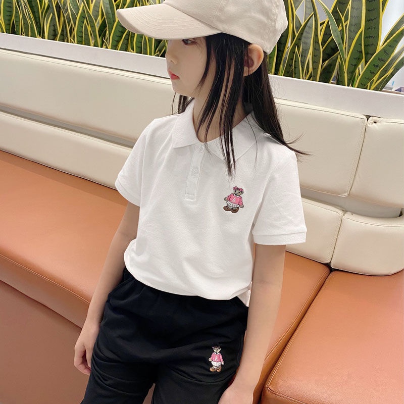 Hàng Mới Về Áo Thun POLO Tay Ngắn Phong Cách Mới 2023 Dành Cho Bé Gái