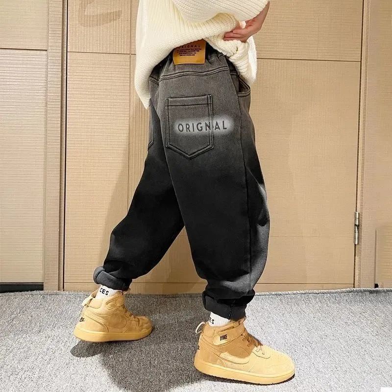 Hàng Mới Về Quần Jeans Ống Rộng Phong Cách Mới 2023 Cho Bé Trai