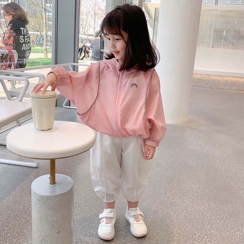 quần áo chống nắng trẻ em bé gái quần áo mùa hè mũ chống nắng mùa hè quần áo bé gái áo khoác mùa hè quần áo chống nắng cho bé