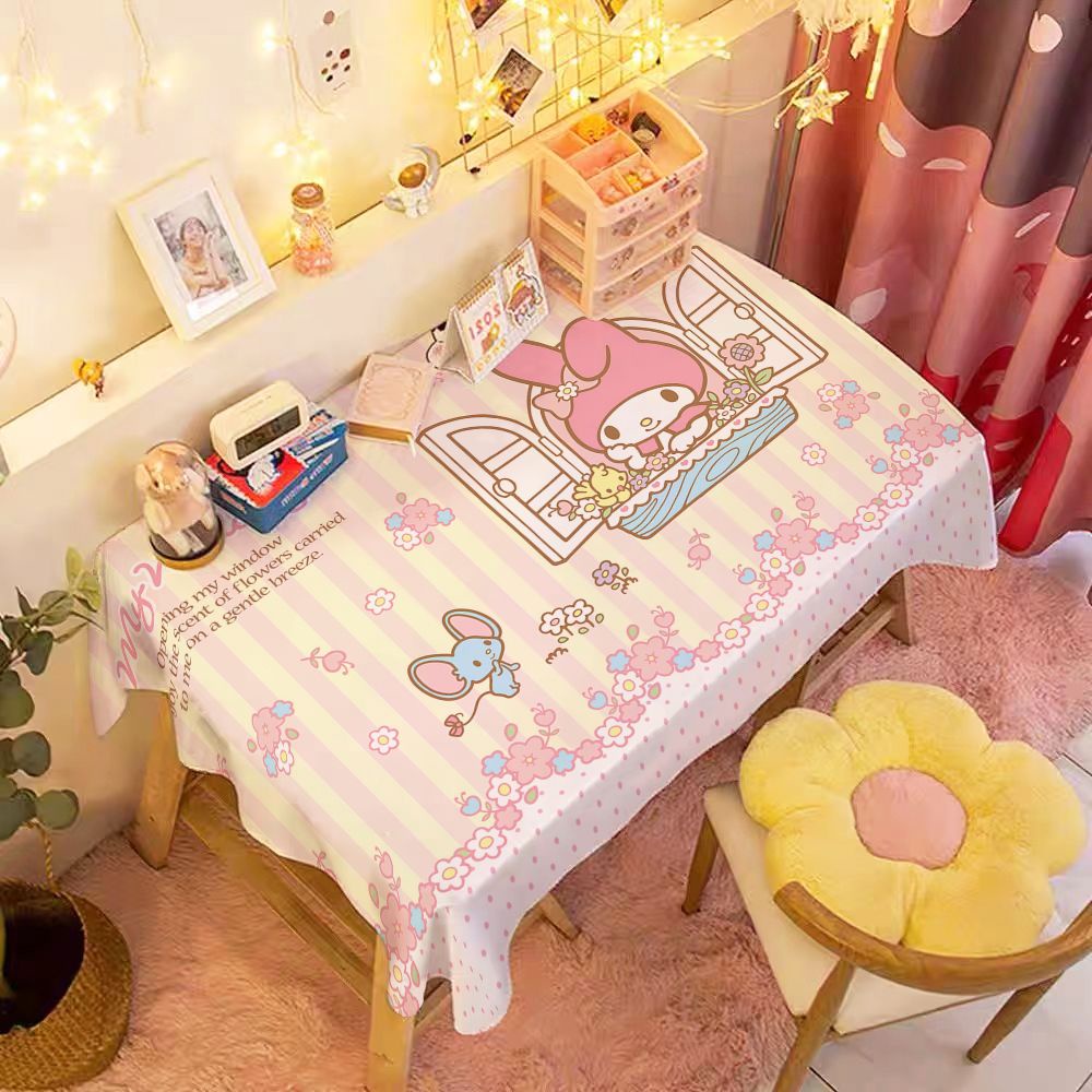 Khăn Trải Bàn Họa Tiết Hoạt Hình Chó Cinnamon Đáng Yêu