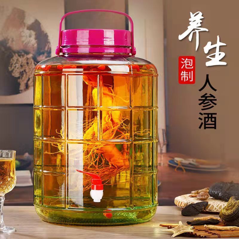 ◄☁Hũ Thủy Tinh Dày Không Chì Đựng Rau Củ Quả / Rượu Có Nắp Đậy Kín