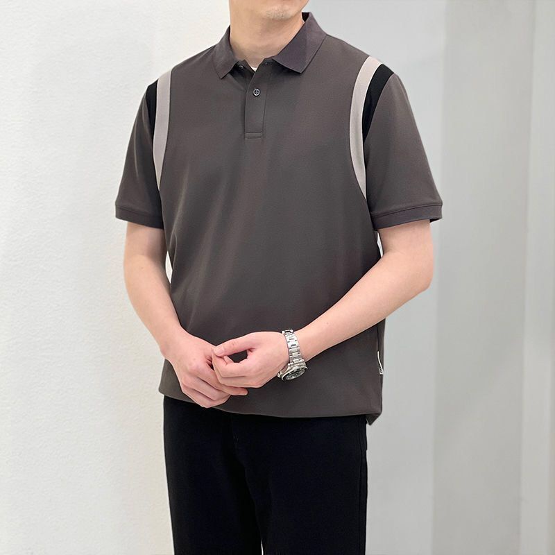 Áo Thun POLO Tay Ngắn Dáng Rộng Màu Trơn Thời Trang Mùa Hè Hàng Mới Dành Cho Bạn Nam