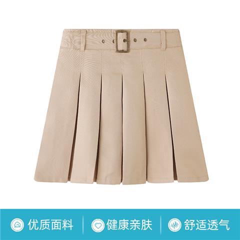 Chân Váy Chữ A Xếp Ly Màu Xanh Navy Đậm Cho Bé Gái