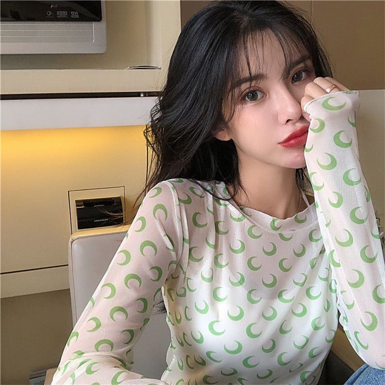 Jiashucheng Influencer Áo Thun Tay Dài Mỏng Nhẹ Chống Nắng Mùa Hè Phong Cách Mới Cho Nữ