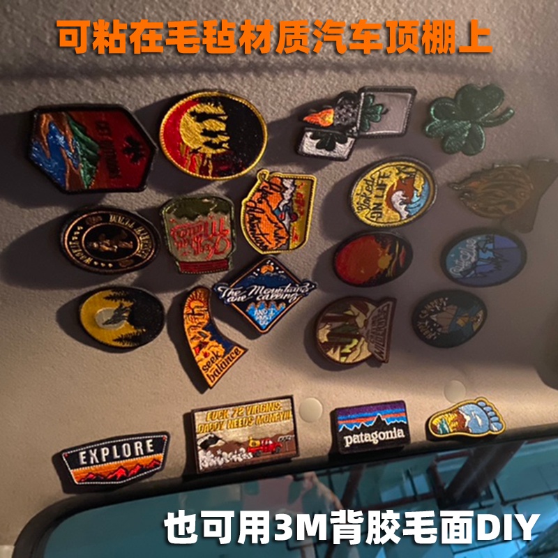 Hàng Mới Về Mới Sticker 3D Dán Trang Trí Túi Xách Hình Hoa Thêu Sáng Tạo