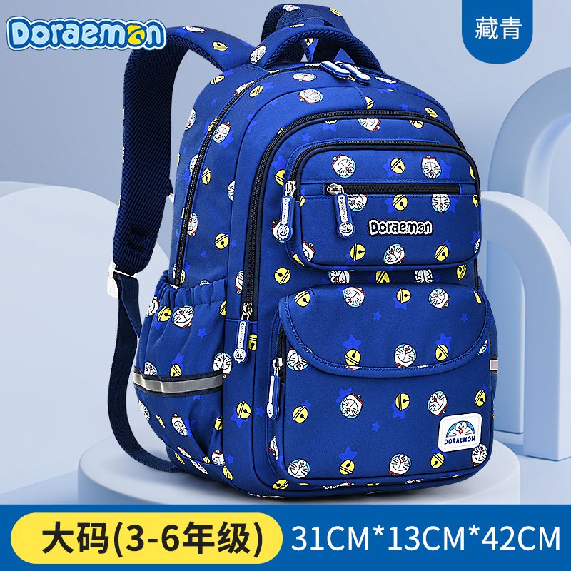 Balo Đi Học Siêu Nhẹ In Hình Doraemon Bảo Vệ Cho Bé Trai Gái Lớp 136