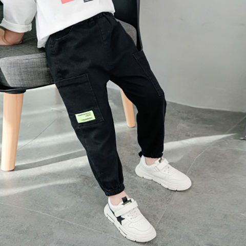 Quần Dài Vải Lanh Cotton Mỏng Dáng Rộng Phong Cách Hàn Quốc Mới 2023 Cho Bé Trai
