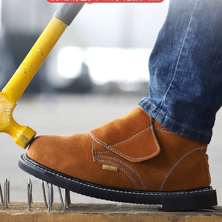 Giày Bảo Hộ Lao Động Mũi Thép Chịu Nhiệt Độ Cao Chống Bỏng Mùa Hè Cho Nam