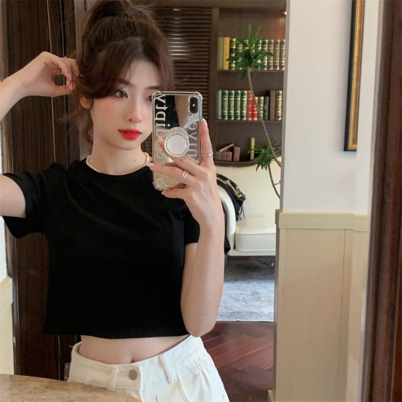 Áo Thun Ngắn Tay Hở Lưng Thiết Kế Độc Đáo Thời Trang Cho Nữ