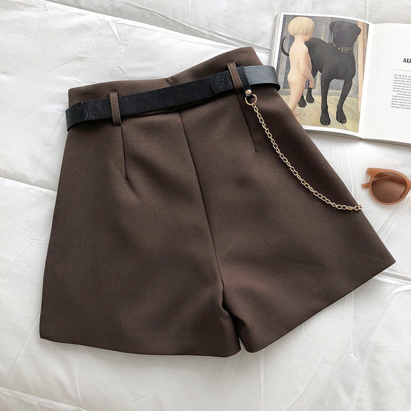Quần Short Dáng Chữ a Lưng Cao Ống Rộng Phong Cách Hàn Quốc Thời Trang Mùa Hè Hàng Mới Dành Cho Bạn Nữ