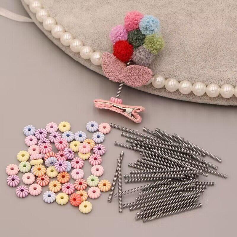 Set 100 Kẹp Tóc Bằng Vải Không Dệt Cho Bé Gái Sơ Sinh